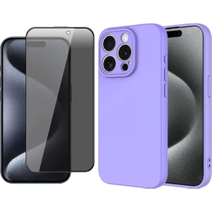 Apple iPhone 15 Pro Max Kılıf Zore Mara Lansman Kapak + Hayalet Cam Ekran Koruyucu