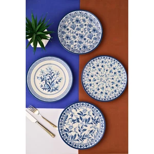 Tabak Evi Porselen Blue Heaven Pasta Takımı 20CM 4 Kişilik 4 Parça TVL4PTPRS1194