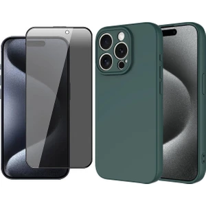 Apple iPhone 14 Pro Max Kılıf Zore Kamera Korumalı Mara Lansman Kapak + Hayalet Cam Ekran Koruyucu