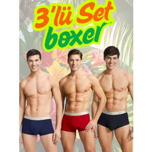Erkek Micro Modal Boxer 3lü Set