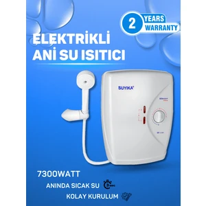 Millennium Efsane Elektrikli Şofben 7300 Watt 6 lt/dk Su Isıtma Kapasitesi ile Hızlı Isıtma