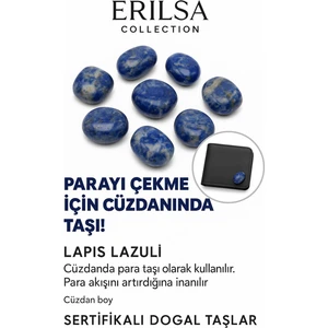 Sertifikalı Cüzdan Boy Lapis Lazuli Taşı Kütle - Bilgelik ve Zihinsel Açıklık Kazandırır
