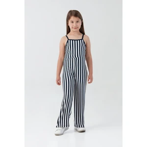 Çizgili Crop Kız Çocuk Takım
