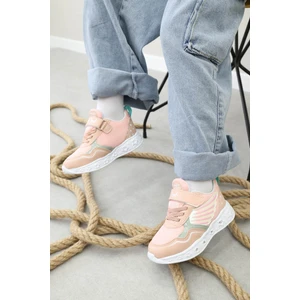 Fast Step Kız Çocuk Lastikli Ve Cırtılı Desenli Işıklı Sneaker Spor Çocuk Ve Bebek Ayakkabısı 141xca058
