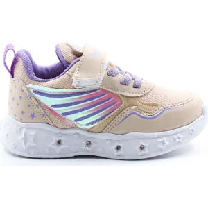 Fast Step Kız Çocuk Lastikli Ve Cırtılı Desenli Işıklı Sneaker Spor Çocuk Ve Bebek Ayakkabısı 141xca058
