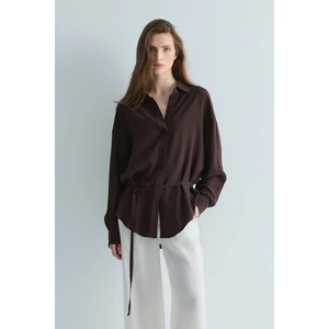 Acı Kahve Alessa Tensel Gömlek