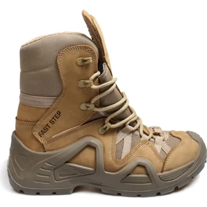 Fast Step Hakiki Deri Bej Nubuk Su Geçirmez Taktikal Askeri Erkek Outdoor Bot 117sma1490