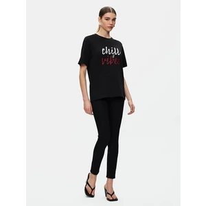 Kadın  Regular Siyah T-shırt