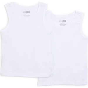 Hellobaby 2'li Beyaz Atlet Erkek Bebek