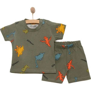 Hellobaby Baskılı 2 Ip Yenidoğan Erkek Tshirt-Şort Erkek Bebek