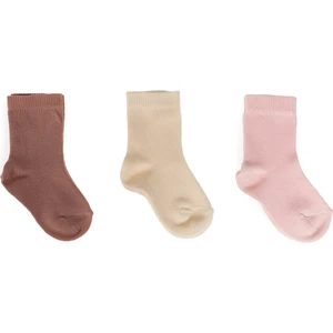 Hellobaby Kız Bebek 3lü Soket Çorap Pembe 0-6 Ay