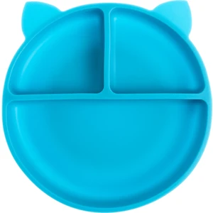 Baby Plus Vakumlu Silikon Mama Tabağı - Mavi