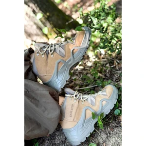 Fast Step Hakiki Deri Su Geçirmez Nbj Bej Nubuk Erkek Outdoor Bot 117sma1492