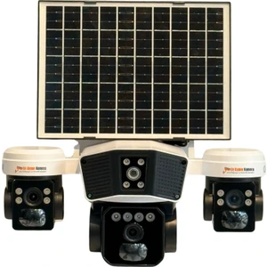 O-Kam 3936PRO 3 Kameralı 2025 Yeni Nesil Yapay Zeka 9 Mp Solar Panelli 4g Sim Kartlı Kamera