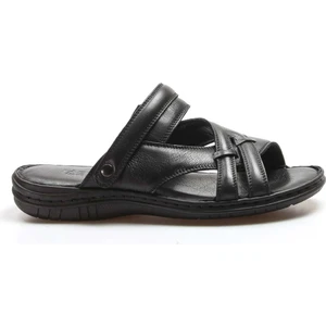 Fast Step Erkek Günlük Rahat Spor Düz Taban Yürüyüş Sandalet Siyah 952ma710