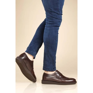 Fast Step Erkek Deri Casual Klasik Düz Taban Günlük Loafer Bağcıklı Ayakkabı 822MA051