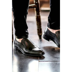 Fast Step Erkek Deri Casual Klasik Kösele Taban Günlük Loafer Klasik Ayakkabı Siyah 893ma4404