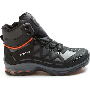 Fast Step Siyah Oranj Su Ve Soğuğa Dayanıklı Kaymaz Taban Kadın Outdoor Ve Trekking Bot 865sma6025