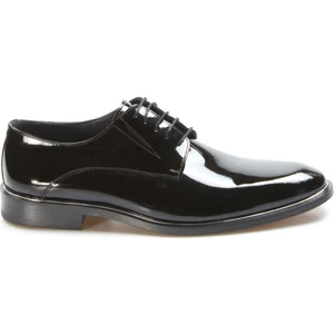 Fast Step Hakiki Deri Kösele Siyah Rugan Erkek Klasik Ayakkabı 237ma159