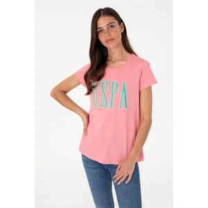 U.s. Polo Assn. Kadın Pembe Tişört 50305842-VR041