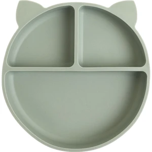 Baby Plus Vakumlu Silikon Mama Tabağı - Yeşil