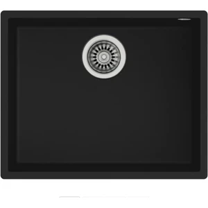 SQUARE 50.40 TG SP BLACK Tezgahaltı Granit Eviye Siyah 50 cm 115230020