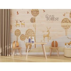 Rabito Çocuk Oyun ve Aktivite Masa Sandalye Takımı-Bambu Renk