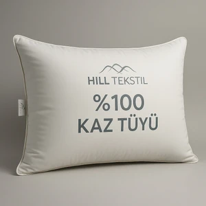 %100 Kaz Tüyü Yastık 20 Gıdık (ALÇAK YATIŞ) 50x70 Elizza - Biyeli