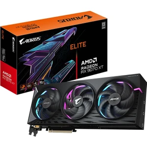 Gıgabyte Aorus Radeon Rx 9070 Xt Elıte 16GB Rgb Halo 256BIT Amd Ekran KARTI-GV-R9070XTAORUS E-16GD
