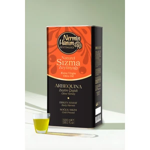 Nermin Hanım Zeytinliği Arbequina Erken Hasat Soğuk Sıkım Zeytinyağı 5 Lt