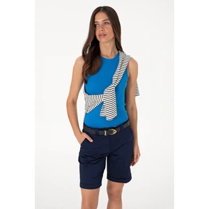 U.s. Polo Assn. Kadın Kobalt Tişört Basic 50305841-VR077