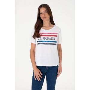 U.s. Polo Assn. Kadın Beyaz Tişört 50299762-VR013