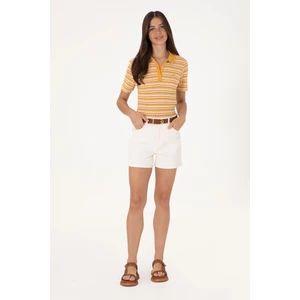 U.s. Polo Assn. Kadın Beyaz Şort (Jean) 50300132-DN0015
