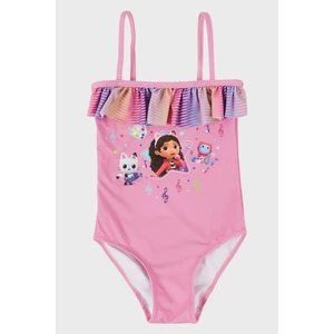 Gaby Desenli Fırfırlı Çabuk Kuruyan Kız Çocuk Mayo Mayo SM2512120000