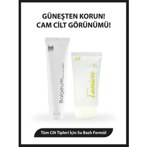 Byeolee Cilt Bakım Seti Canlandırıcı Cam Cilt Etkili Balgeum Centella Hibrit Su Bazlı SPF Güneş Kremi