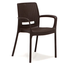 6 Adet Rattan Lüx Kahve Sandalye / Balkon-Bahçe-Teras