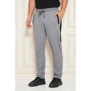 Erkek Düz Paça Şeritli Rahat Kesim Eşofman Altı Füme 6504-F