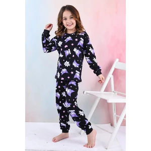 Kuromi Desenli Kız Çocuk Pijama Takımı Pembe 3-8 Yaş