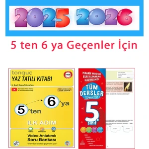 Tonguç Akademi 5'ten 6'ya Hazırlık Kitabı ve  Yaprak Test