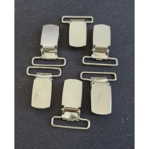 Bebek Emzik Zincir Klipsi 6 Adet 2,5 cm , Metal Emzik  Klipsi Mandal , Metal Pantolon  Askısı Klipsi