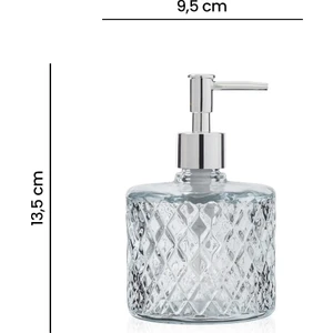 Ang Design Kristal Cam Sıvı Sabunluk - Şeffaf