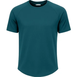 Ghassy Co. Erkek Reglan Oval Kesim  Pamuk Yumuşak Dokulu Bisiklet Yaka T-Shirt