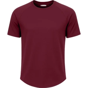 Ghassy Co. Erkek Reglan Oval Kesim  Pamuk Yumuşak Dokulu Bisiklet Yaka T-Shirt