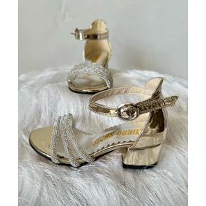 Gala Önü Açık Taşlı Topuklu Çocuk Ayk.