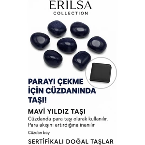 Sertifikalı Cüzdan Boy Mavi Yıldız Taşı Kütle - Içsel Sakinlik ve Odaklanma Sağlar