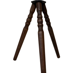 Koyu Meşe 44 cm Torna Ahşap Sehpa / Mobilya Ayağı – 3 Adet Ayak (Bağlantı Aparatları ve Vidalar Dahil – Tv Ünitesi, Konsol, Dresuar Için)