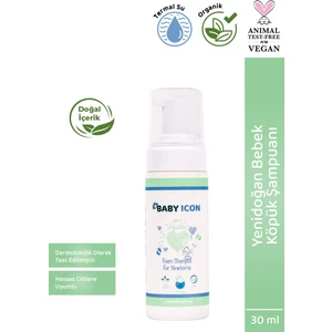Baby Icon Bebek Köpük Şampuanı Vegan Doğal Içerikli Konak Önleyici Şampuan 150 ml