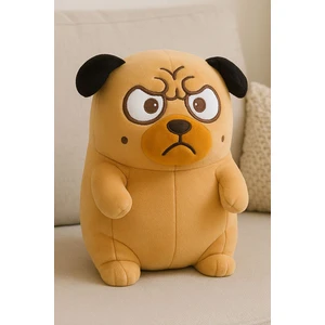 Pug Köpek Peluş Oyuncak 30 cm Havlayan Yastık Uyku Arkadaşı | lik