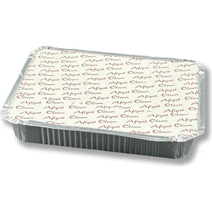 Alüminyum Kapaklı Kap Tabak Kase Yemek ve Salata 1500GR