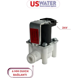 24 Volt 6mm Quick Bağlantılı Solenoid Valf